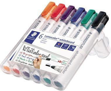 STAEDTLER Whiteboardmarker Lumocolor 351 WP6 sort. 6 St./Pack.