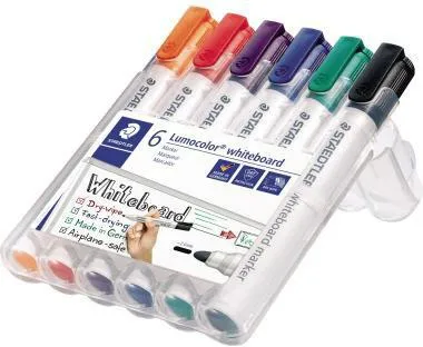 STAEDTLER Whiteboardmarker Lumocolor 351 WP6 sort. 6 St./Pack.