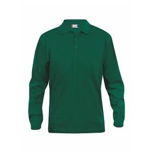 CLIQUE Langarm Polo-Shirt Classic Lincoln, flaschengrün,  M