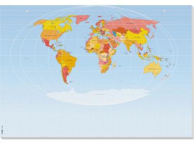 SIGEL Schreibunterlage HO560 59,5x41cm Weltkarte 30Blatt