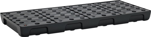 Regalwanne 44l L1295xB595xH95mm PE m.PE-Rost u.Leckanzeiger CEMO