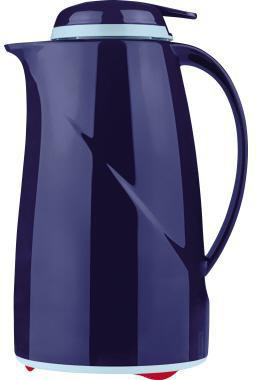 Helios Isolierkanne Wave Push 2934-008 1l dunkelblau