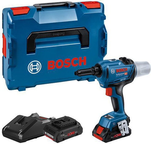 Bosch Akku-Nietpistole GRG 18V-16 C Sp.18V Zugkraft 16kN Hub-L.25mm Niet-D.3,-6,4mm 