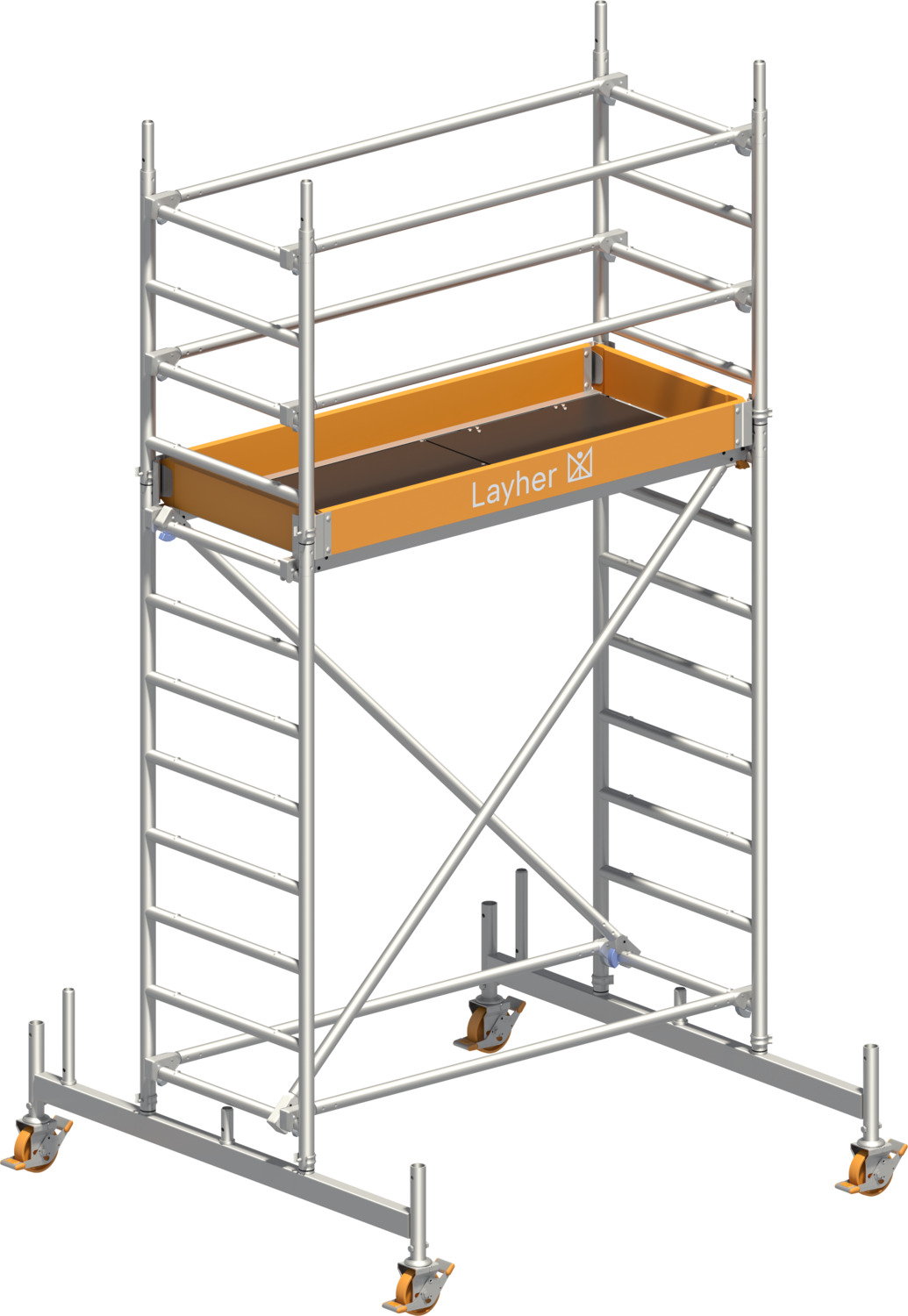Layher Fahrgerüst Uni Leicht Typ: 3202 | SH: 2,26 m / AH: 4,26 m