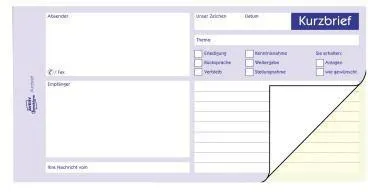 Avery Zweckform Kurzbrief 1741 1/3 DIN A4 2x40Blatt