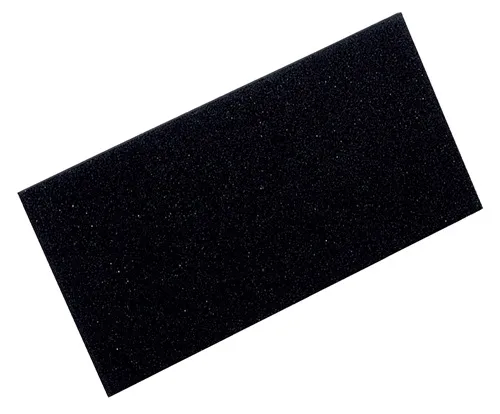 Zellgummiauflage schwarz