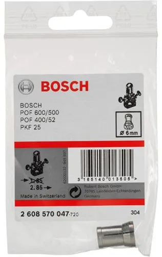 Bosch Spannzange D.6mm o.Spannmutter f.GGS27/GGS27CProf./POF 500A/POF 600ACE