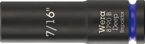 Steckschlüsseleinsatz 8790 B Impaktor Deep 3/8 Zoll 7/16 Zoll L.63mm WERA