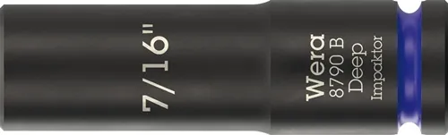 Steckschlüsseleinsatz 8790 B Impaktor Deep 3/8 Zoll 7/16 Zoll L.63mm WERA