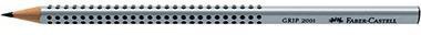 Faber-Castell Bleistift GRIP 2001 117000 Dreieckform HB silbergrau