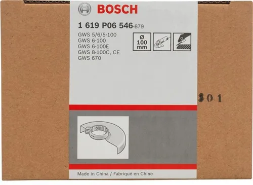 Bosch Schutzhaube D.100mm o.Deckblech m.Spannband/Schraubverschl. zum Schleifen