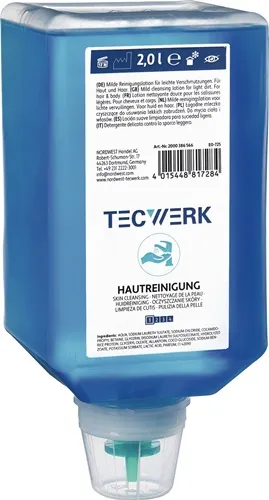 TECWERK Hautreiniger 2l Variofl.f.4707 010 009 leichte b.mittlere Verschmutz.