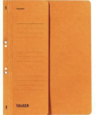 Falken Ösenhefter 80000516 DIN A4 kaufm. Heftung 250g Karton orange