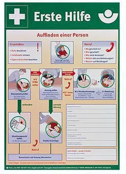 SÖHNGEN Erste Hilfe Anleitung 8001034 nach BGI 510-2 Kunststoff