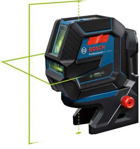 Bosch Kombilaser GCL 2-50 G Arbeitsbereich 15m IP64 Laserkl.2 m.Batterien/Baustativ