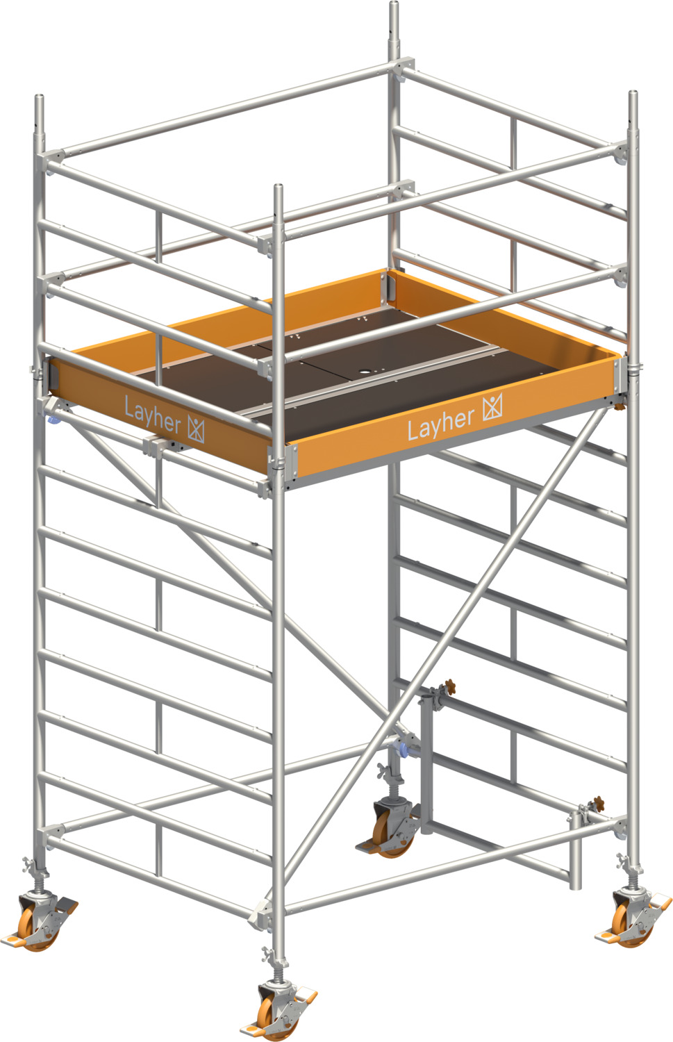 Layher Fahrgerüst Uni Kompakt Typ: 5002 | SH: 2,2 m / AH: 4,20 m