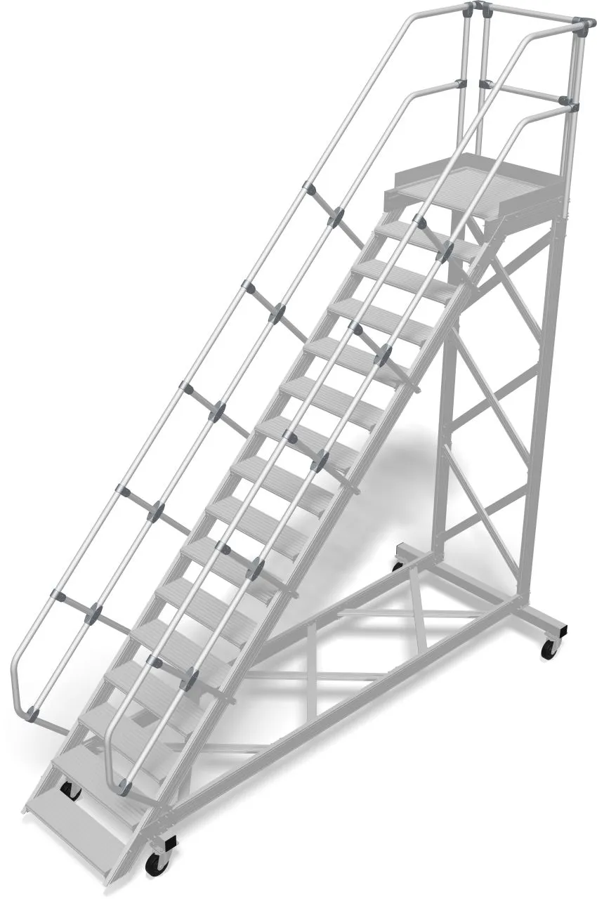 Krause STABILO Treppe mit Plattform fahrbar 1x15 Stufen