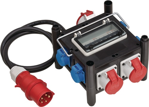 Stromverteiler Stecker 400V/32 A 2xCEE 400V/16A,1xCEE 400V/32A,4x 230V