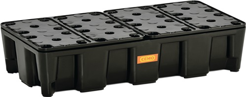 Auffangwanne Polyethylen mit PE-Rost CEMO