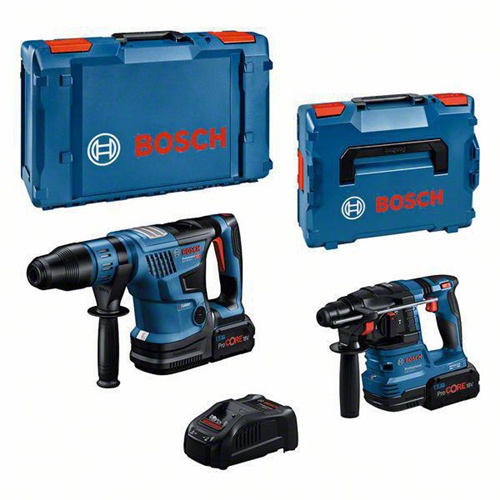Bosch Akkugeräte-Set GBH 18V-22/GBH 18V-36C 2tlg. 2xBohrhammer m.2Akkus 8Ah 