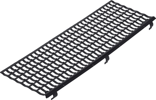 Laubfanggitter B.100-150mm L.1m schwarz PROTEKTOR