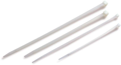 Kabelbinder Maße 430x4,8mm weiß TRANSPAK