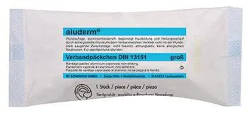 aluderm Verbandpäckchen 1003373 groß 4mx10cm Kompresse 10x12cm