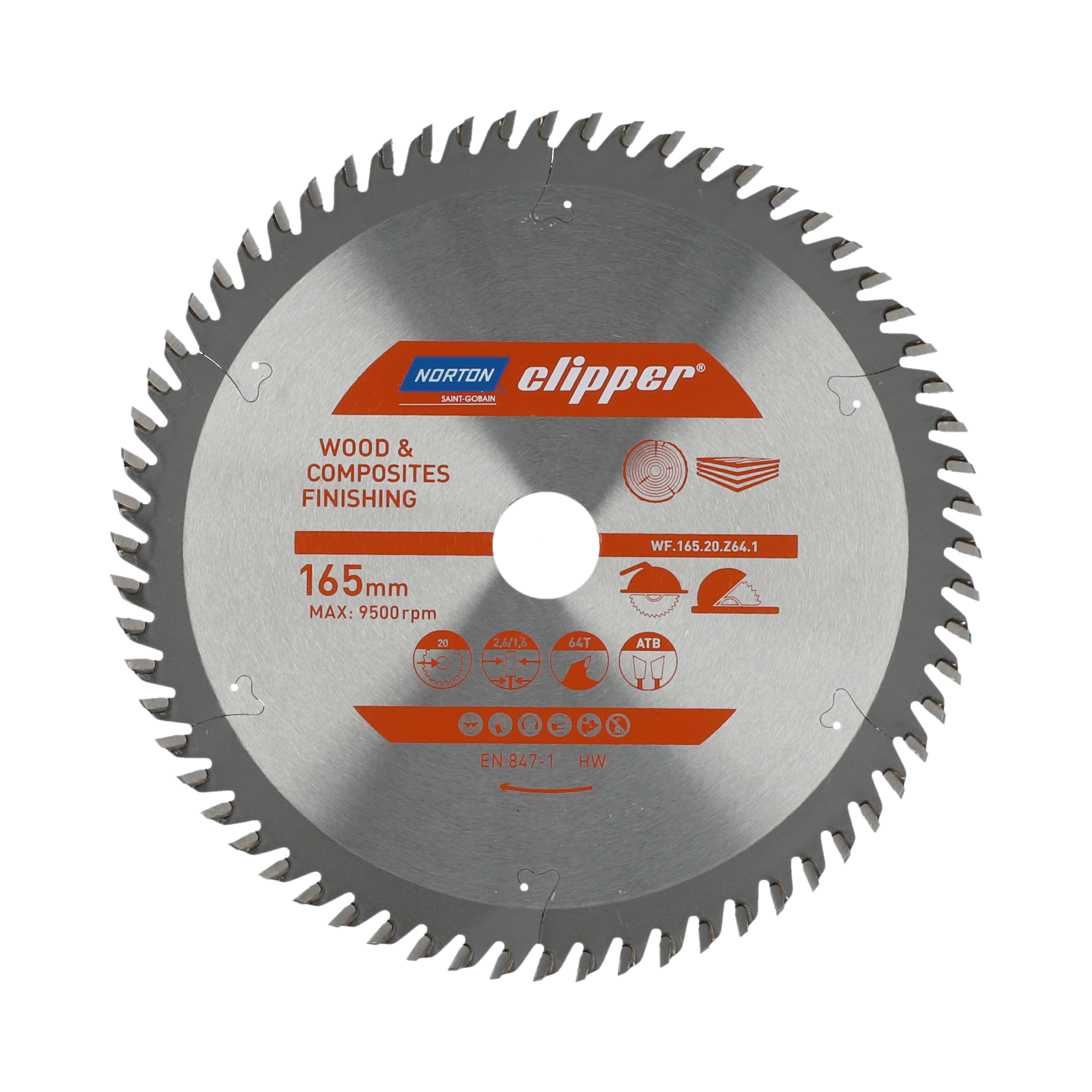 Norton Clipper Tischkreissägeblatt Pro Wood Finishing