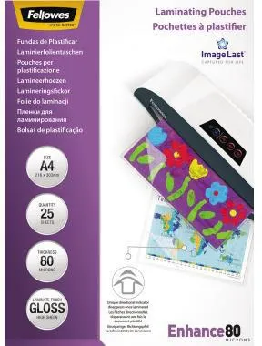 Fellowes Laminierfolie ImageLast 5396205 DIN A4 80my 25 St./Pack.