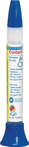 Cyanacrylatklebstoff VA 1401 12g farblos,klare Flüssigkeit Pen-System WEICON