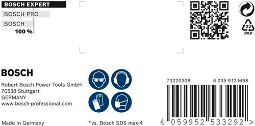 Bosch Hammerbohrer Expert SDS max-8X D.32mm Arbeits-L.400mm L.520mm