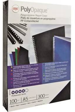 GBC Deckblatt PolyOpaque IB386800 DIN A4 PP blau 100 St./Pack.