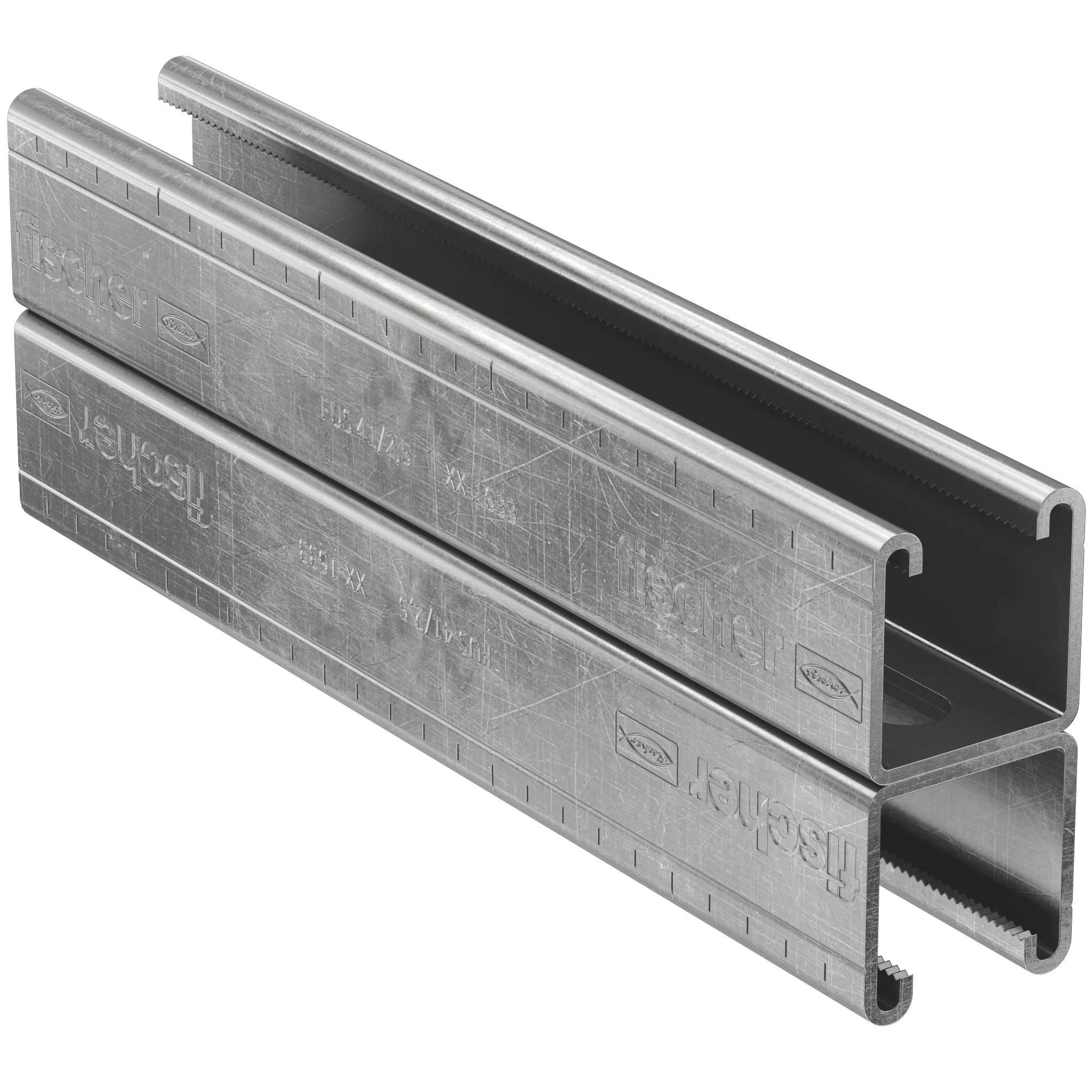 fischer Montageschiene FUS 41D/2,5 - 6 m nicht rostender Stahl A4
