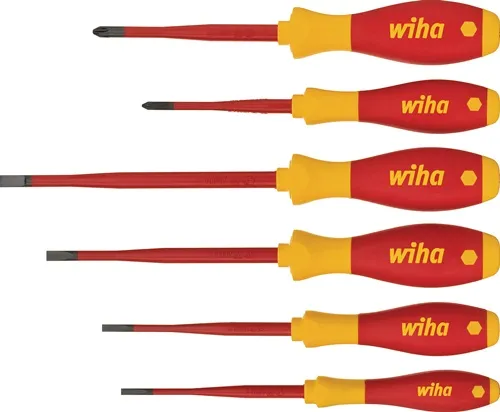 Schraubendrehersatz 3201 ZK6 6-tlg.Schlitz/PZD slim fix VDE WIHA