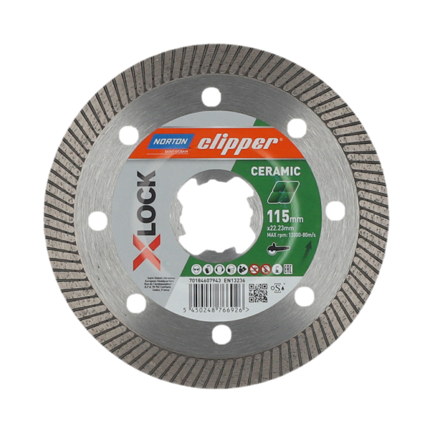 NORTON CLIPPER DIAMANTSCHEIBE X-LOCK CERAMIC - 22,23 mm