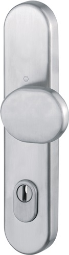 Knopflangschild E86G/3332ZA VA F69 92mm f.Kombischutz PZ 10mm HOPPE