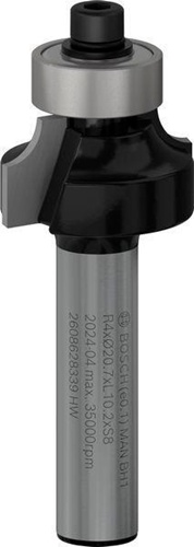 Bosch Abrundfräser Standard for Wood Radius 4mm Arbeits-L.12,7mm L.53mm