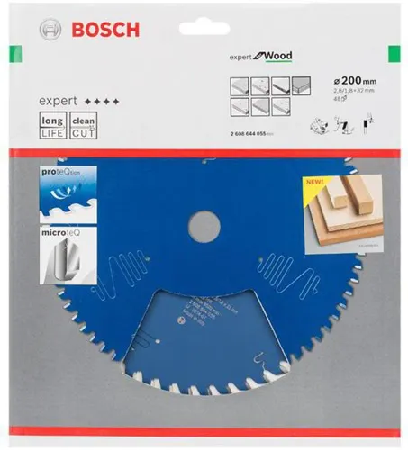 Bosch Kreissägeblatt Expert for Wood D.200mm Bohrung 32mm 48Zähne WZ