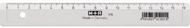 M+R Lineal 711160000 Kunststoff 16cm glasklar