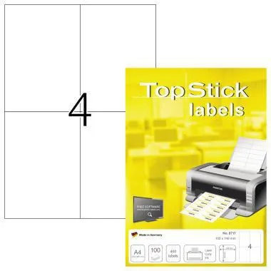 Etikett TopStick 8717 105x148mm weiß 400 St./Pack.