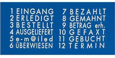COLOP Datumstempel mini info-dater S120/WD 1453100200 blau/grau
