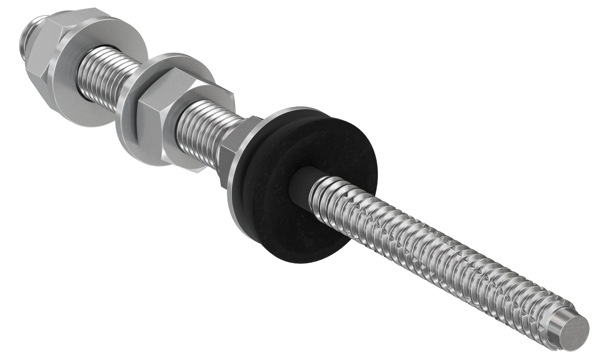 fischer Stockschaube Wellblech STSI M10 x 181 mm A2, nicht rostender Stahl A2