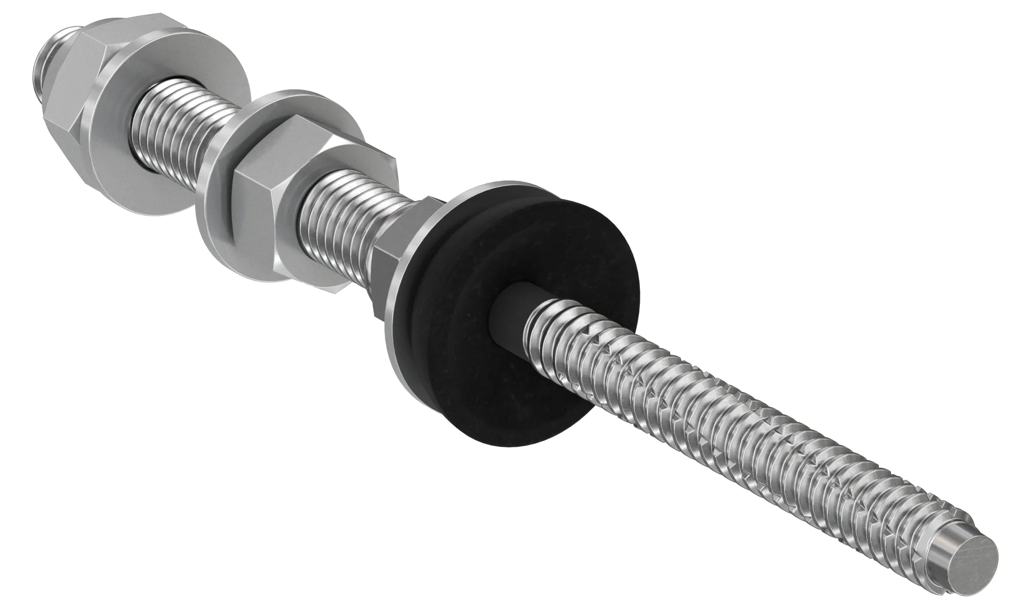 fischer Stockschaube Wellblech STSI M10 x 181 mm A2, nicht rostender Stahl A2
