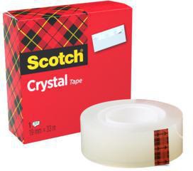 Scotch Klebefilm Crystal Clear 600 C6001933 19mmx33m transparent