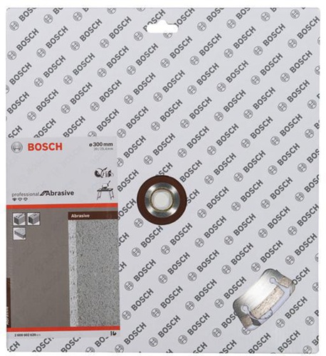 Bosch Diamanttrennscheibe Standard for Abrasive D.300mm Bohrungs-D.20+25,4mm
