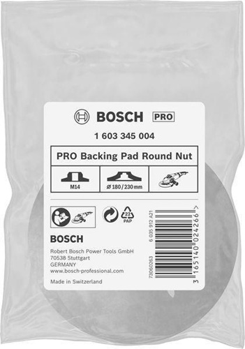 Bosch Rundmutter PRO D.180/230mm m.Flanschgew.M14 f.Stützteller
