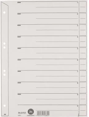 Leitz Trennblatt 60970085 A4 200g Karton gr 100 St./Pack.