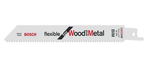 Bosch Säbelsägeblatt S 922 HF L.150mm B.19mm TPI 10 2,5mm 100 St./Karte