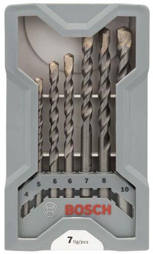 Bosch Betonbohrer-Set CYL-3 7-tlg.D.4/5/6/6/7/8/10mm i.Ku.-kassette