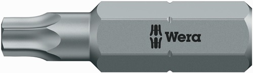 Bit 867/1 Z DIN3126-D6,3/ISO1173 Torx TX5 D.3mm L.25mm CV-Molybdän zähhart Wera